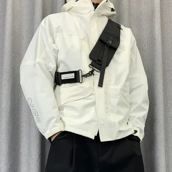 Techwear Style haute rue réglable téléphone portable sac sangle homme Sport de plein air tactique multi-fonction modulaire sac accessoires