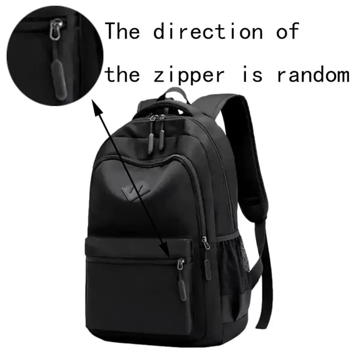 Nouveau sac à dos noir à la mode sac d'école décontracté pour les déplacements quotidiens voyages en plein air cadeaux de Festival
