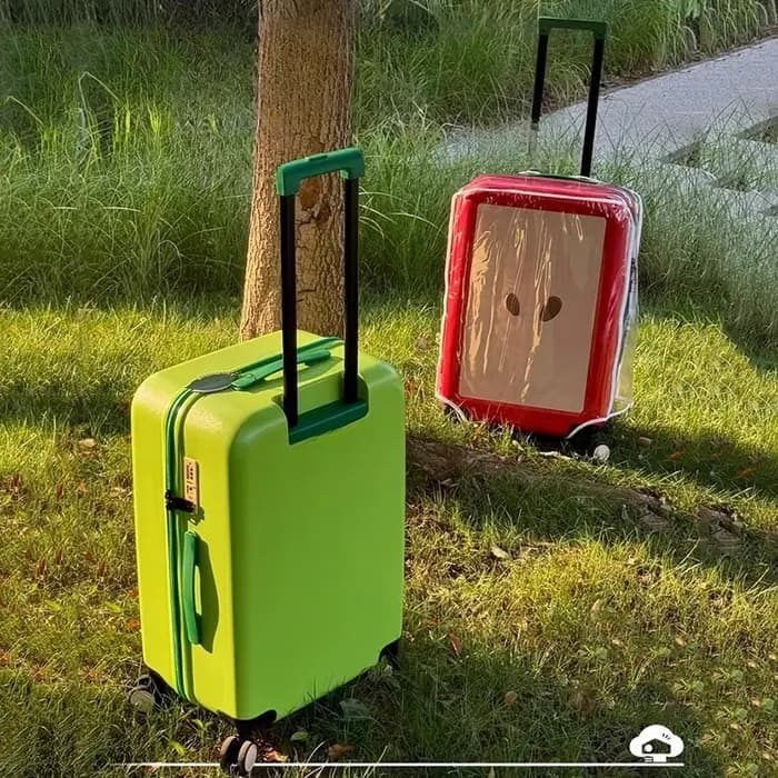 Valise design pomme verte et pomme rouge 20 pouces 24 pouces