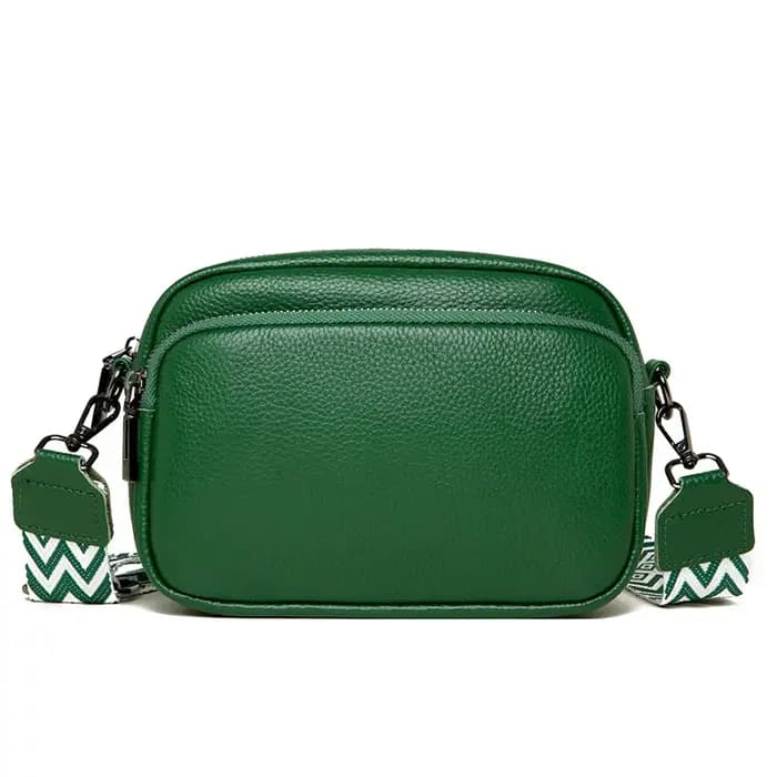 Sac bandoulière élégant en cuir véritable pour femme