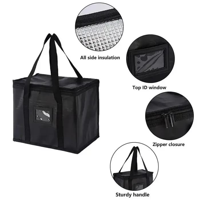 Sac isotherme thermique isolé 16-70L - Fourre-tout portable de grande capacité avec fermeture à glissière pour les pique-niques