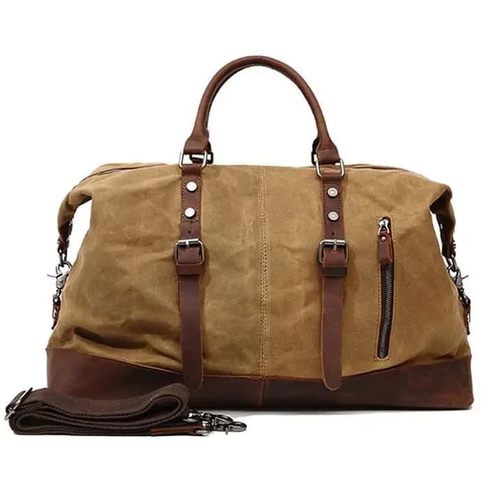 Sac de voyage en toile cirée imperméable pour hommes