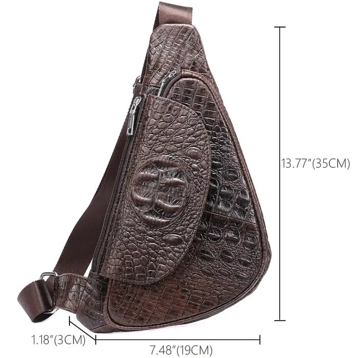 Sacs à bandoulière Croco Designer pour hommes