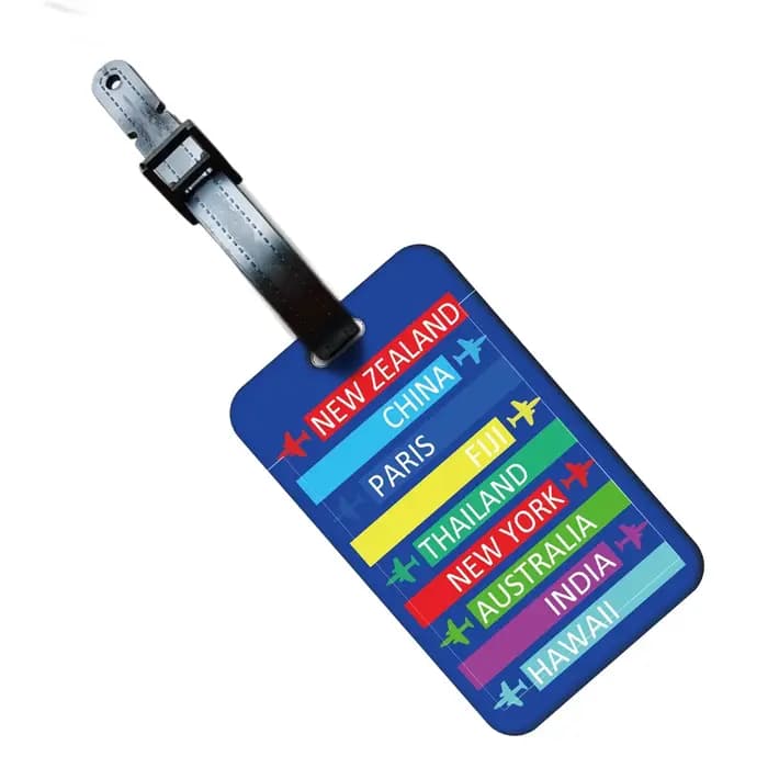 Étiquette de bagage créative