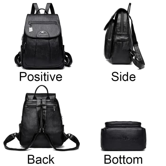 Sac à dos en cuir véritable souple pour femme, sac à dos de voyage décontracté pour femme, sacs d'école pour filles
