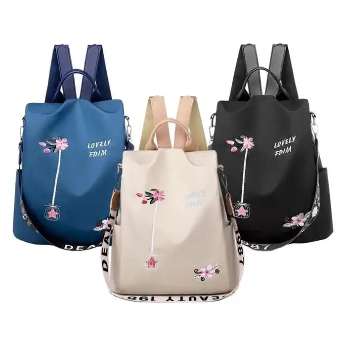 Sac à Dos Oxford Brodé pour Femme
