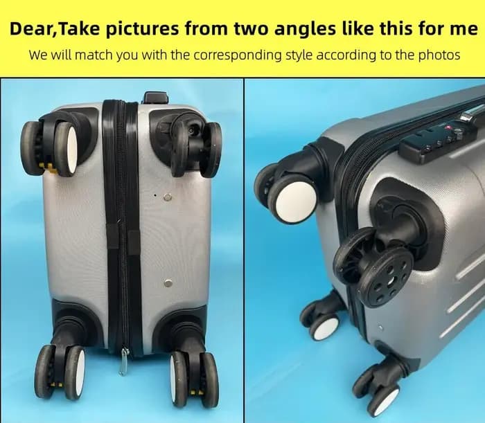 Roues pour bagages Delsey, roulettes résistantes à l'usure pour valises à roulettes, accessoires, boîte à code, pièces de rechange pour la réparation de bagages de voyage
