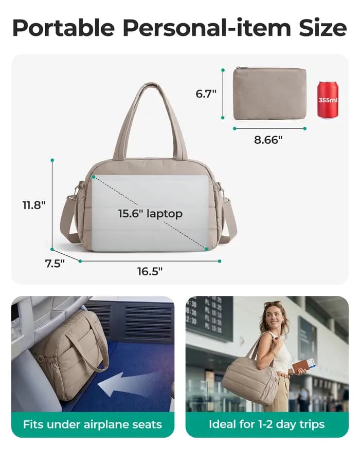 BAGSMART Sac de voyage Boston