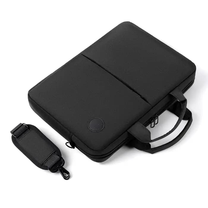 Sac noir pour hommes – Sac à main d'affaires portable à bandoulière