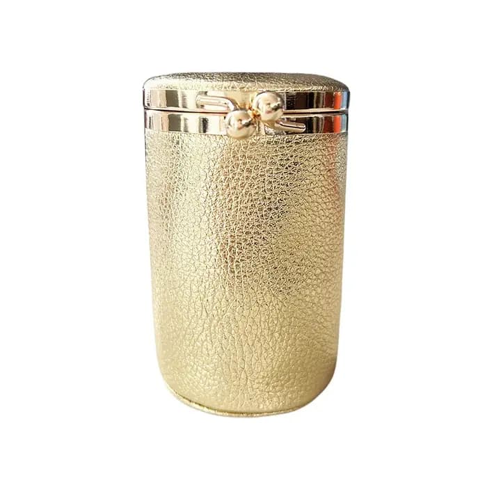 Mini sac à cosmétiques en cuir pour femmes