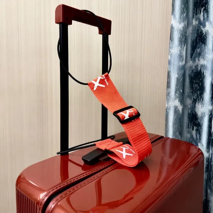 Sangle de bagage fixe en nylon imprimé d'avion avec un paquet