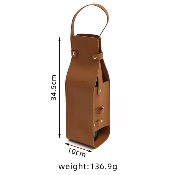 Sac cadeau à vin, fourre-tout à vin en cuir réutilisable