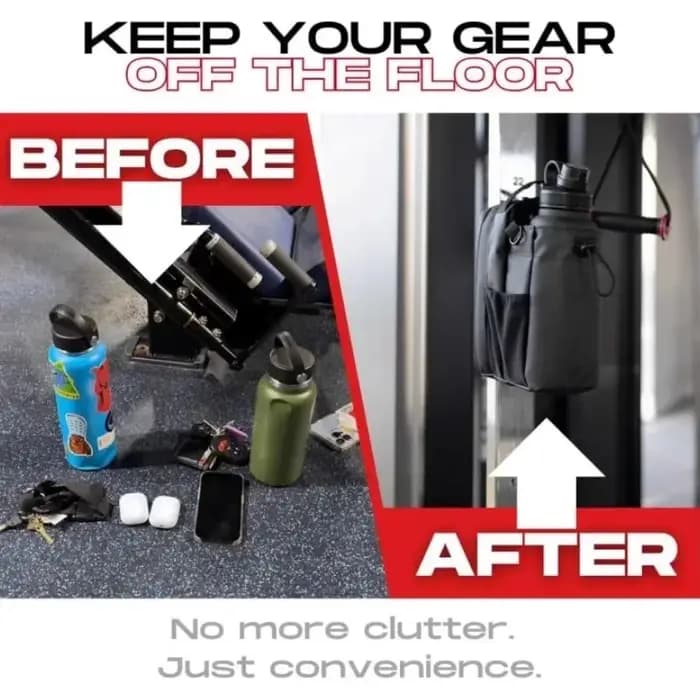 Sac de sport magnétique grande capacité avec poche pour téléphone