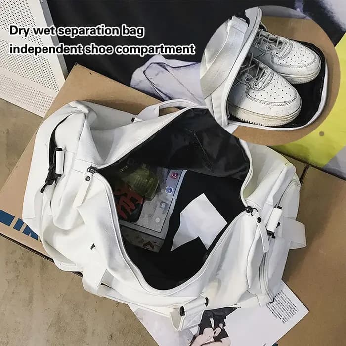 Sac de sport pour hommes logo personnalisé grand sac à main de Fitness sec et humide sac