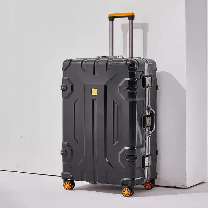 Valise à bagages avec cadre en aluminium de grande capacité