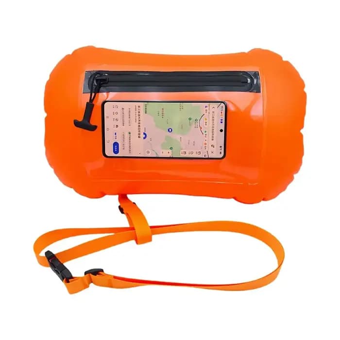 Sac gonflable de sauvetage avec sac de rangement étanche pour sports nautiques, plage et mer