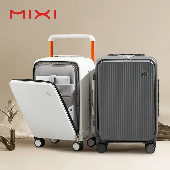 Réi-Valise de voyage avec poche avant pour ordinateur portable pour homme et femme