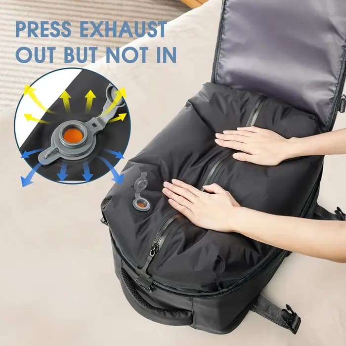 Sac à dos de voyage extensible sous vide grande capacité pour ordinateur portable
