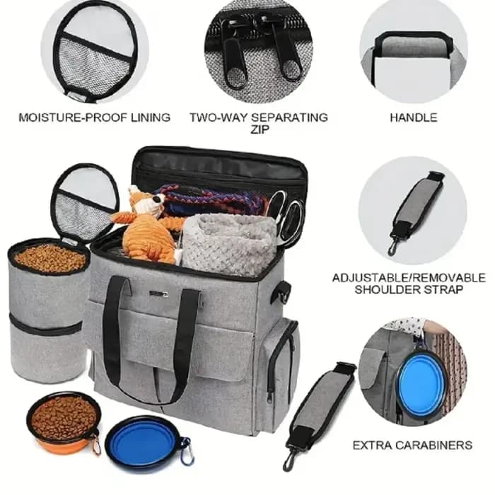 Grand ensemble de 6 sacs de voyage pour chien approuvés par les compagnies aériennes