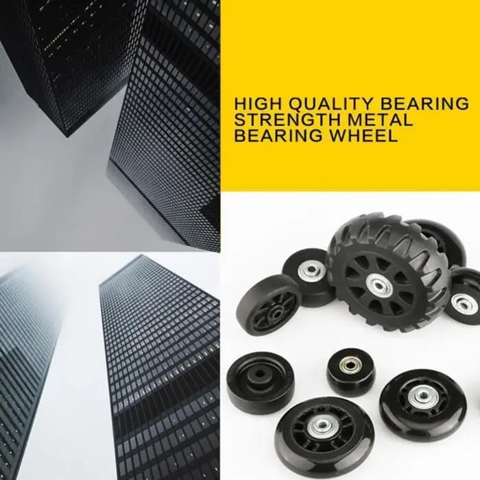 Roues de Remplacement de Valise à Roulettes Flexibles, 1 Pièce