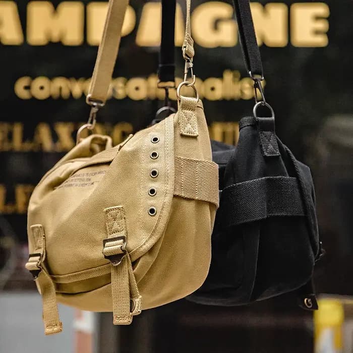 Maden-Sacs à bandoulière en toile vintage américain pour hommes