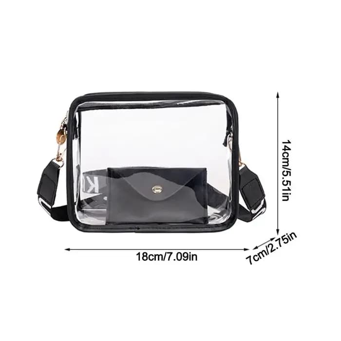 Sac à bandoulière Transparent pour femmes, couleur bonbon, lettre, sac à bandoulière mode, sac de gelée Transparent en PVC, petit sac carré