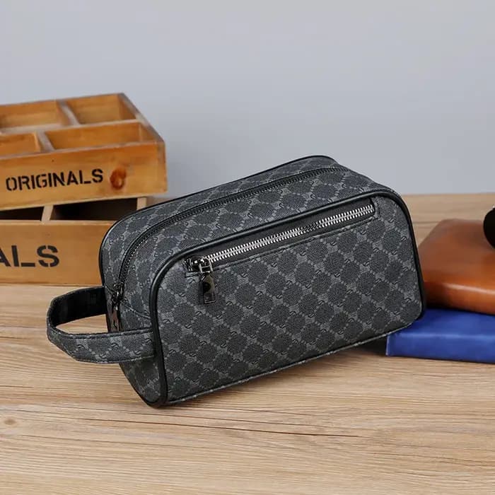 Trousse de toilette pour homme, trousse de voyage imperméable avec poignée, organiseur de cosmétiques pour les voyages d'affaires, la salle de sport, la salle de bain et l'usage quotidien