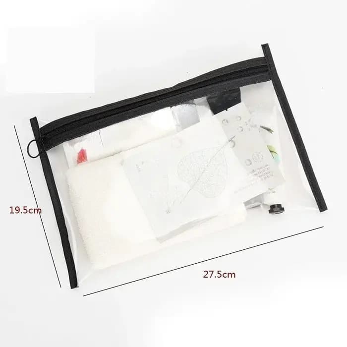 Trousse de maquillage transparente en PVC imperméable pour femme, sac cosmétique transparent, trousse de maquillage, trousse de toilette de voyage, poudres cosmétiques, mode, nouveau