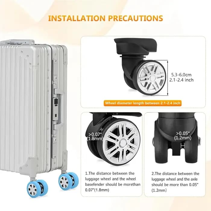 Couvre-roues de valises SOFT-8Pcs