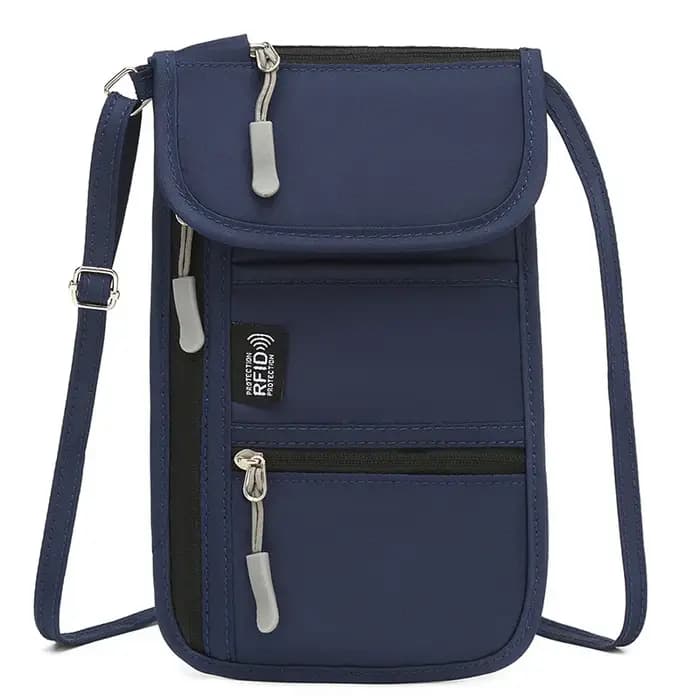 Sac à bandoulière Portable, sac de voyage pour passeport et documents, sac de rangement multifonctio