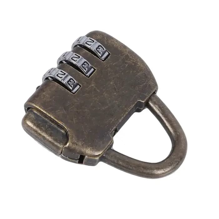 Cadenas à combinaison réinitialisable vintage pour valise
