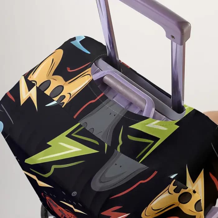 Housse de protection pour bagages avec imprimé de dessin animé