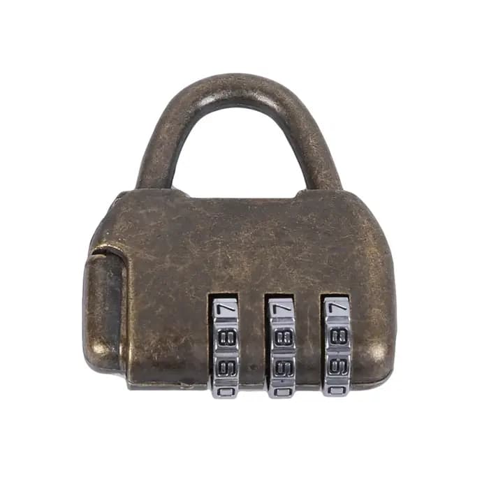 Cadenas à combinaison réinitialisable vintage pour valise