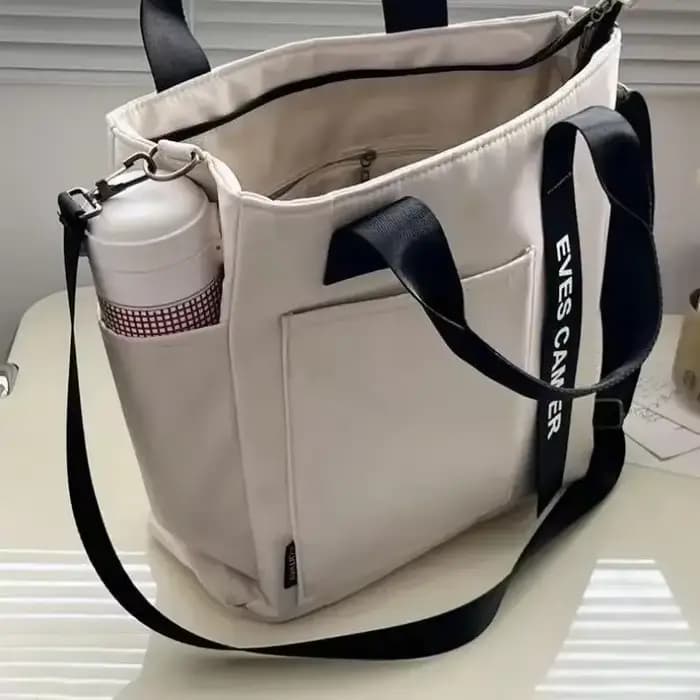 Nouveau Casual Fourre Tout Grande Capacité Sac À Bandoulière En Nylon Étanche Toile Sac À Main Simple Mode Messenger Sacs Pour Écolière