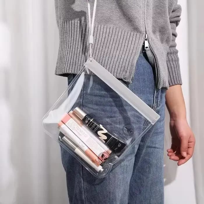 Sac de rangement transparent pour cosmétiques de voyage