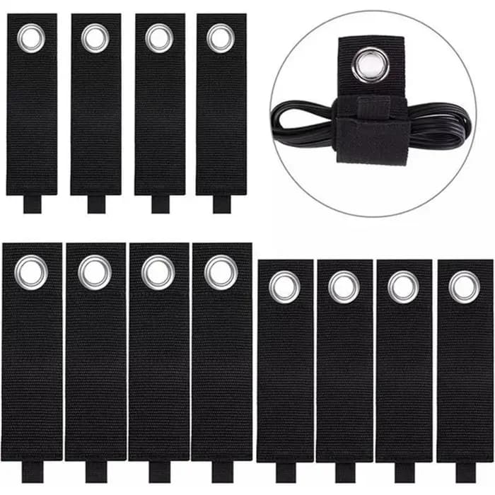 Lot de 3 sangles de rangement robustes réutilisables pour câbles