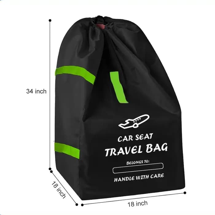Sac de voyage pour siège de voiture ultime, rangement étanche pour avion, voyages sur route, sac à dos rembourré réglable, pliable et léger!