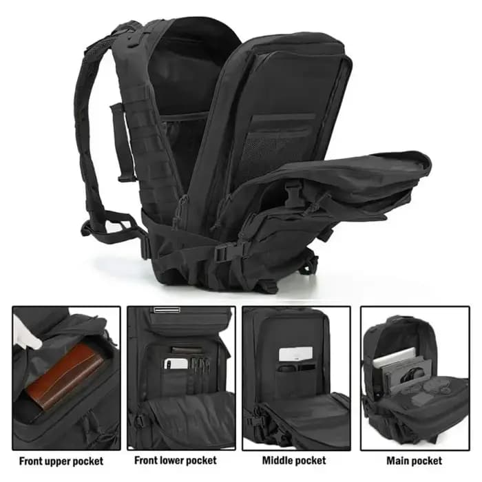 Sac à dos tactique militaire de 50l pour hommes