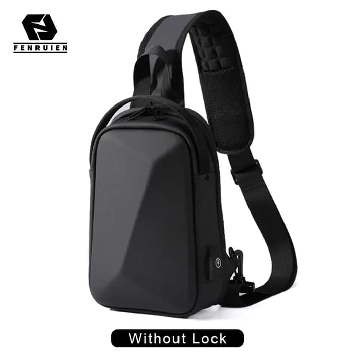 Fenruien sac pour hommes sac à bandoulière multifonction antivol étanche homme sac à bandoulière déc