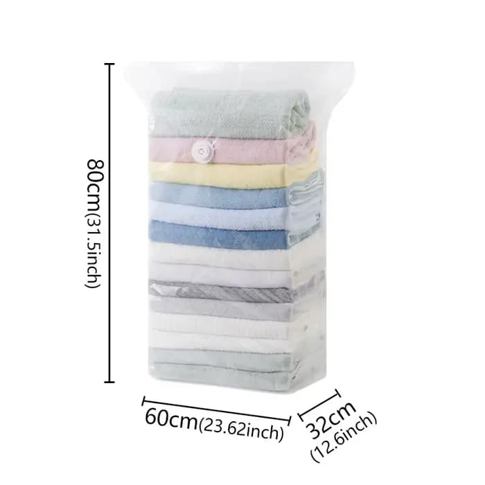 Aucune pompe requise sac de Compression sous vide pour ranger les vêtements grands sacs de rangement