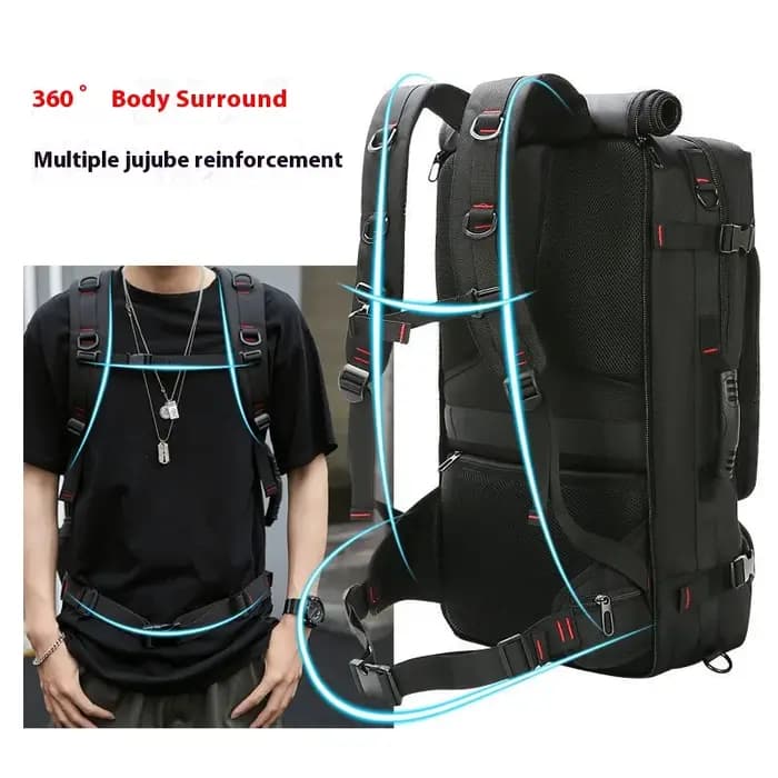 Sac à dos de voyage de grande capacité 50L 70L