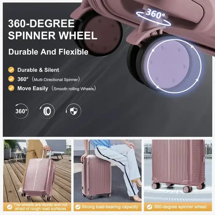 Valise de cabine durable en matériau PP