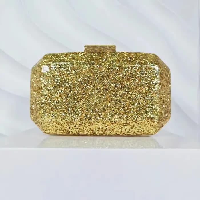 Sac de soirée à bandoulière en marbre acrylique pour femmes, petit carré de plage, sac à main doré d