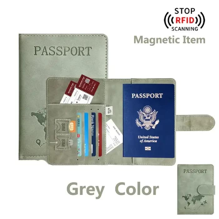 Porte-passeport pour voyage Essentials, étui portefeuille pour accessoires de voyage, porte-livres d