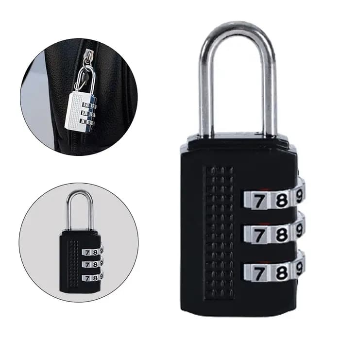 Cadenas à combinaison de chiffres à 3 chiffres
