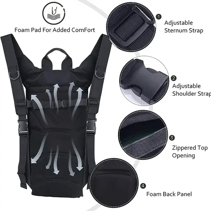 Sac à eau imperméable 3L pour sports de plein air