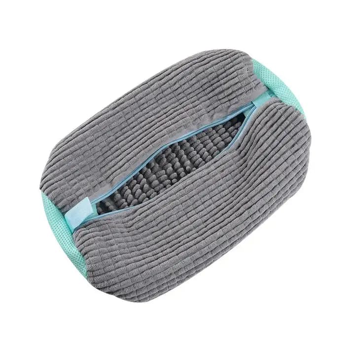 Fibre Fluffy 360 ° Sac de lavage de chaussures Surround Cleaning - Sac à linge réutilisable