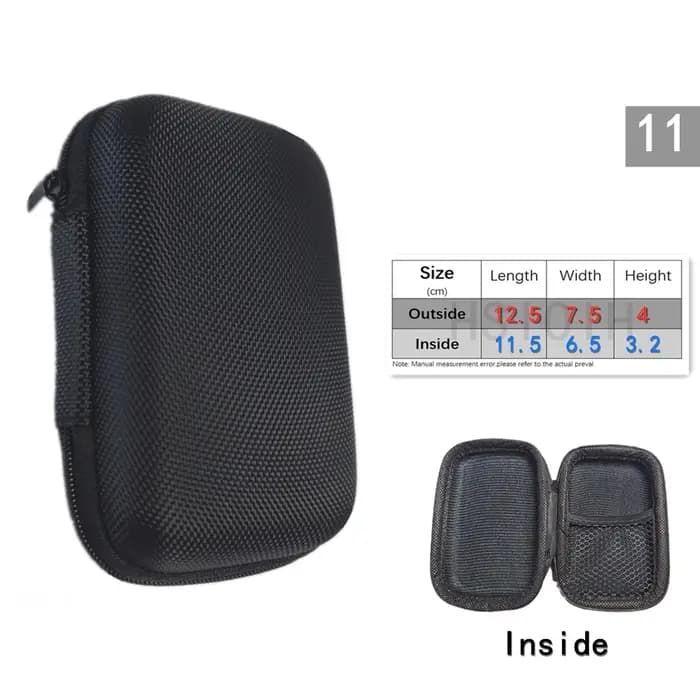 Sac de rangement de données pour écouteurs, organisateur de câbles, multimètre, boîte électronique,
