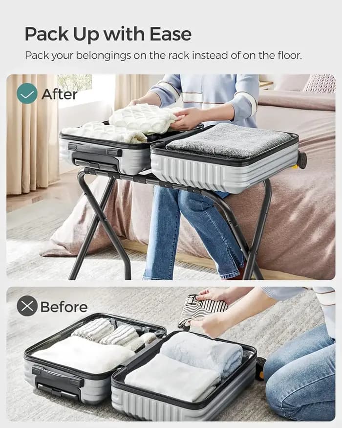 Support de valise pliable T1 noir