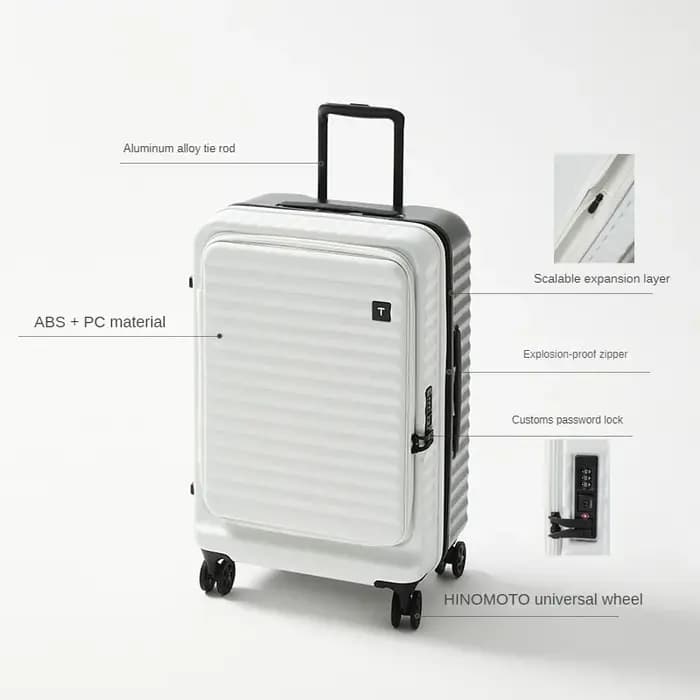 Valise de Voyage à Roulettes en ABS + PC